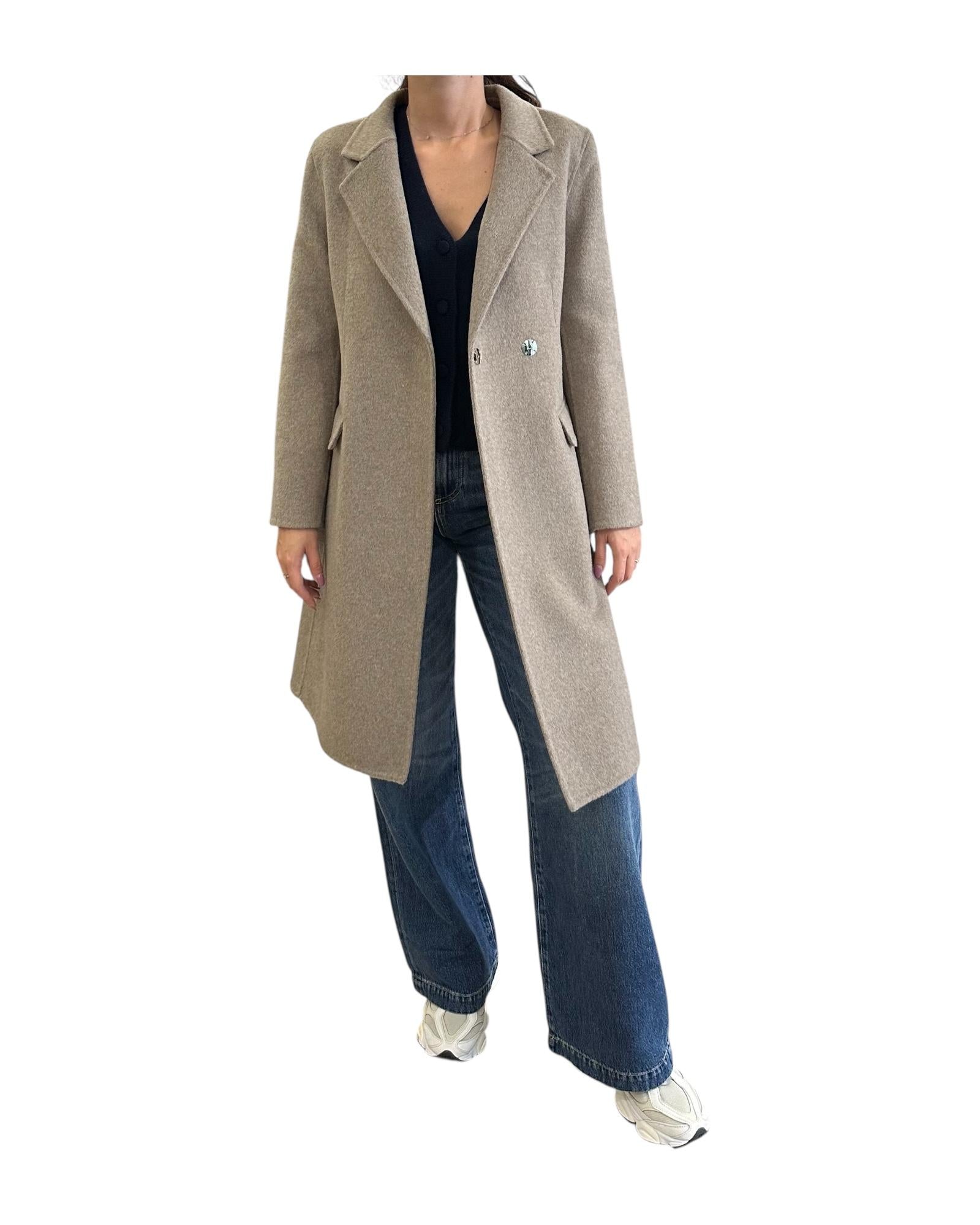 Cappotto Visone melange TF0073 VISONE MELANGE VICOLO 