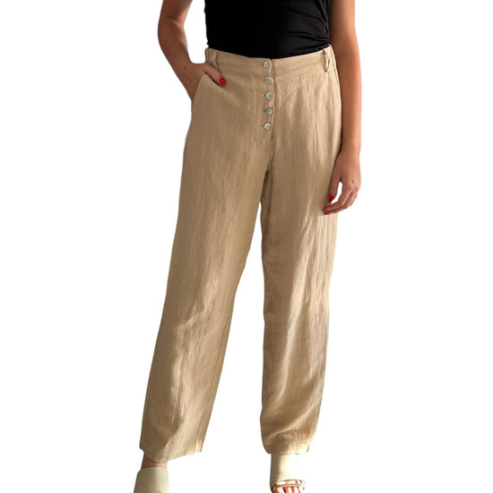 Pantalone misto lino Safari 01-301060-305 51116 yaya 