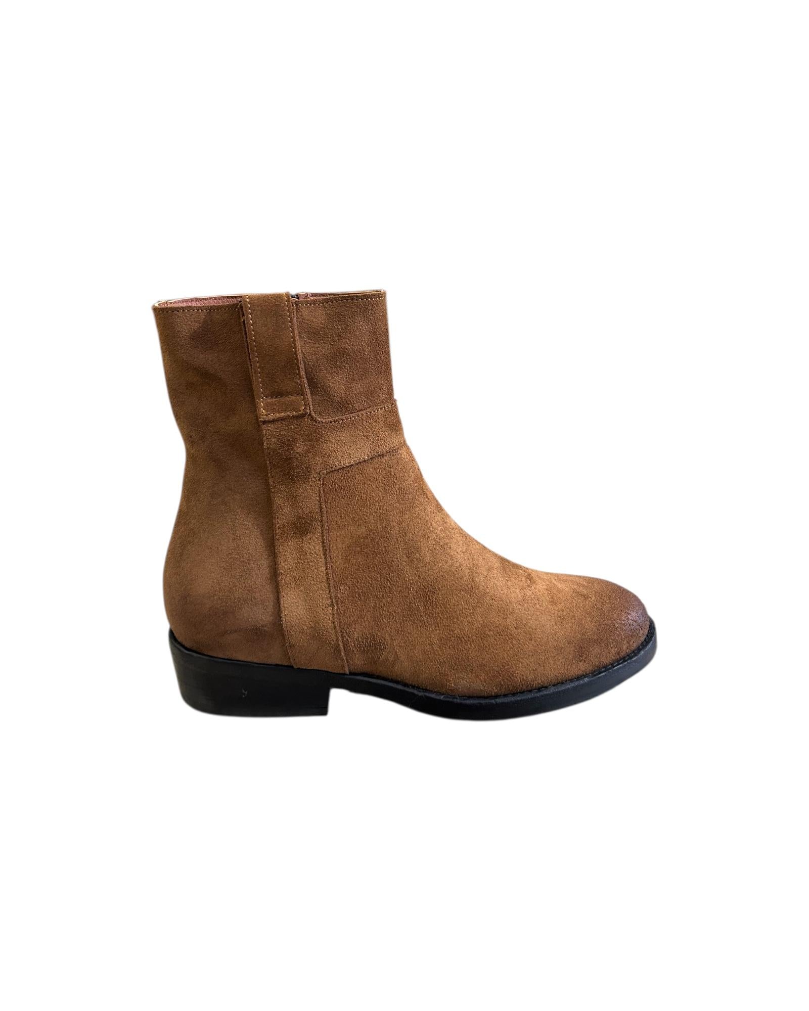 Stivale a tronchetto scamosciato Cuoio 2820 CUOIO CURIOSITE' 