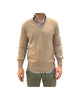 Maglione scollo a V Beige