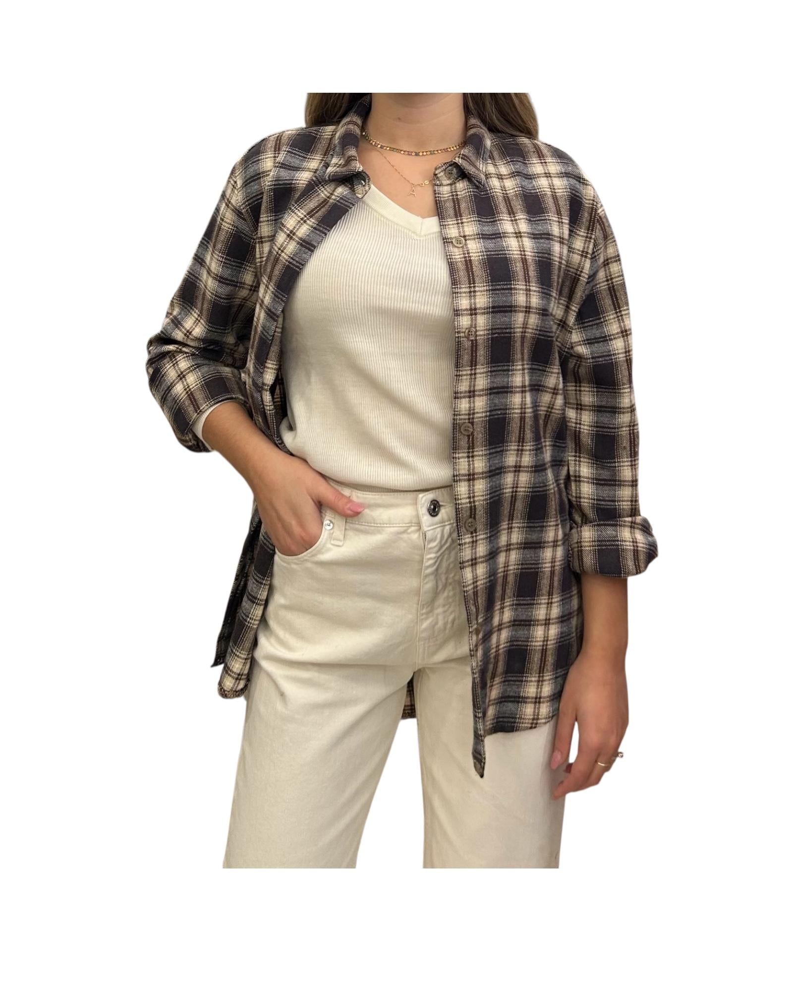 Camicia Over Check moro CJK P096 CHECK MORO haveone