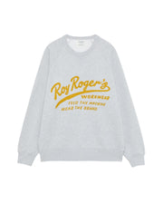 Felpa girocollo con ricamo Feed the machine Grey melange
