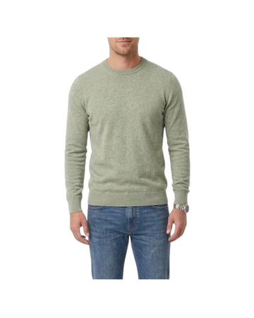 Maglia in cotone e lino Verde MAGLIA GIROCOLLO VERDE RE.VI.VAL 