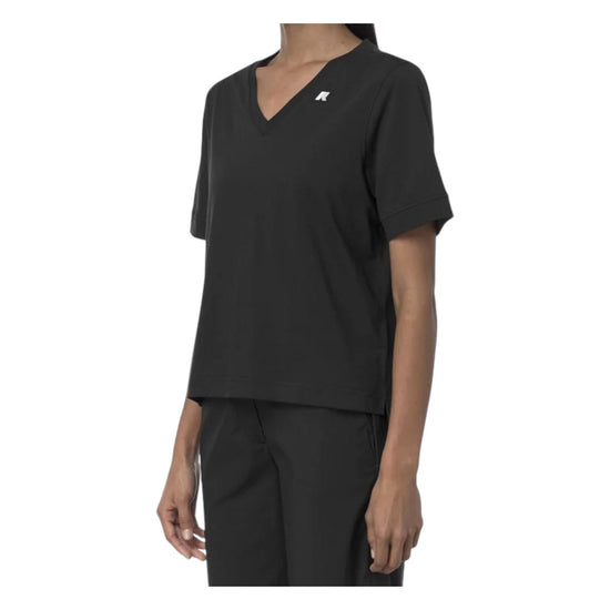 Leda Jersey tinta unita nero K2148FW USY K-WAY 