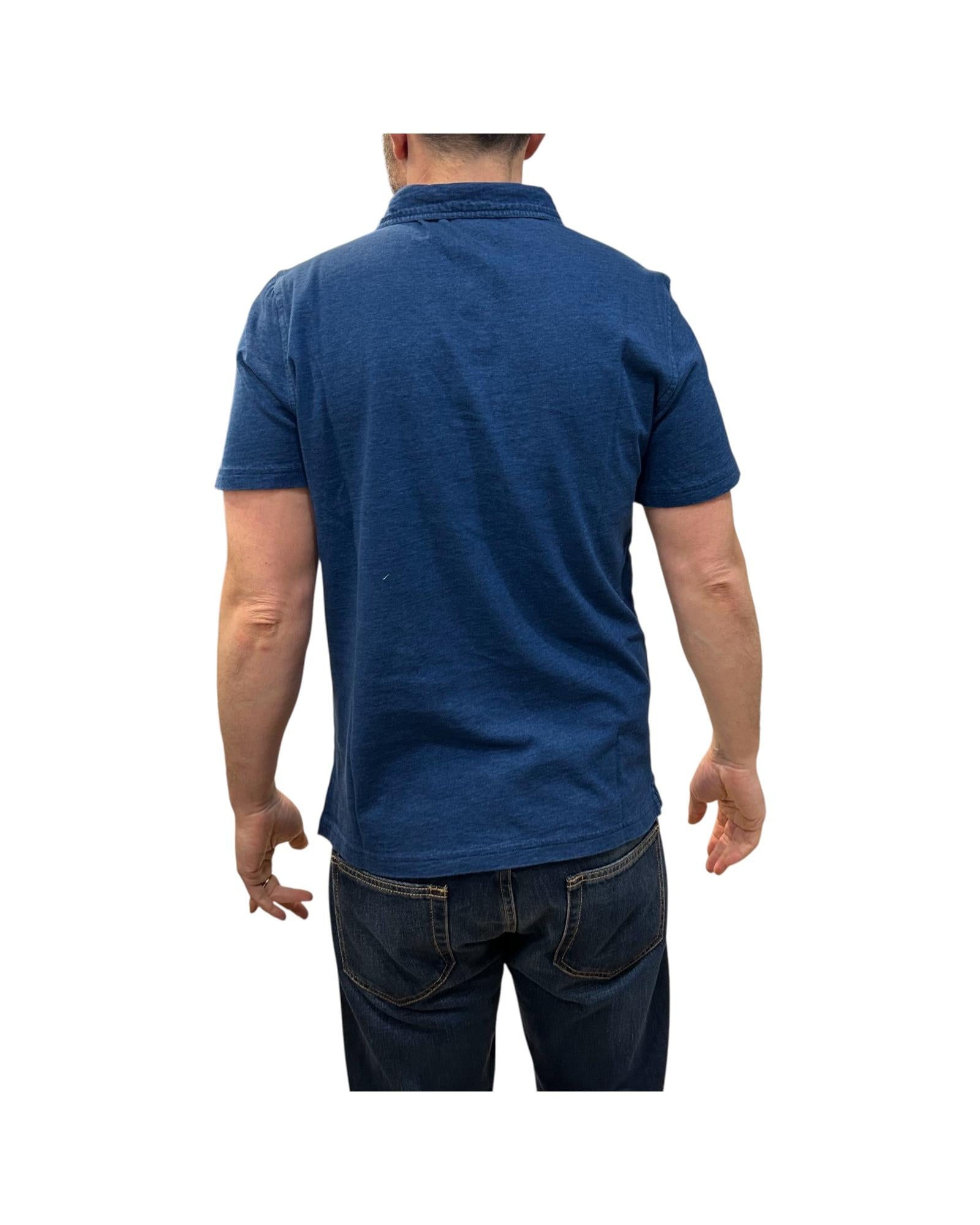 Polo Uomo Cape Cod Indigo Jersey 2010 INDIGO BLEACH BL'KER 