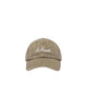 Davis beige denim cap with Saint Barth embroidery