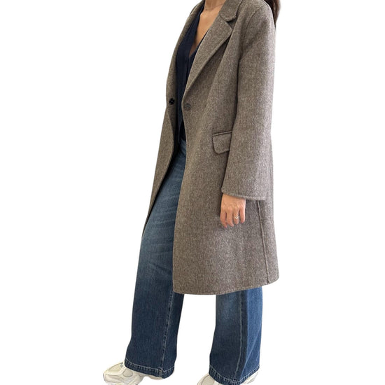 Cappotto Fango melange TF0073 FANGO MELANGE VICOLO 