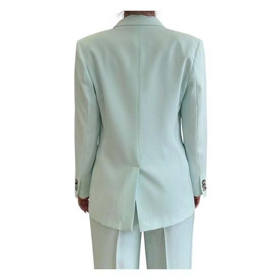 Blazer sfiancato un bottone, verde acqua. TD0073 ACQUA VICOLO 