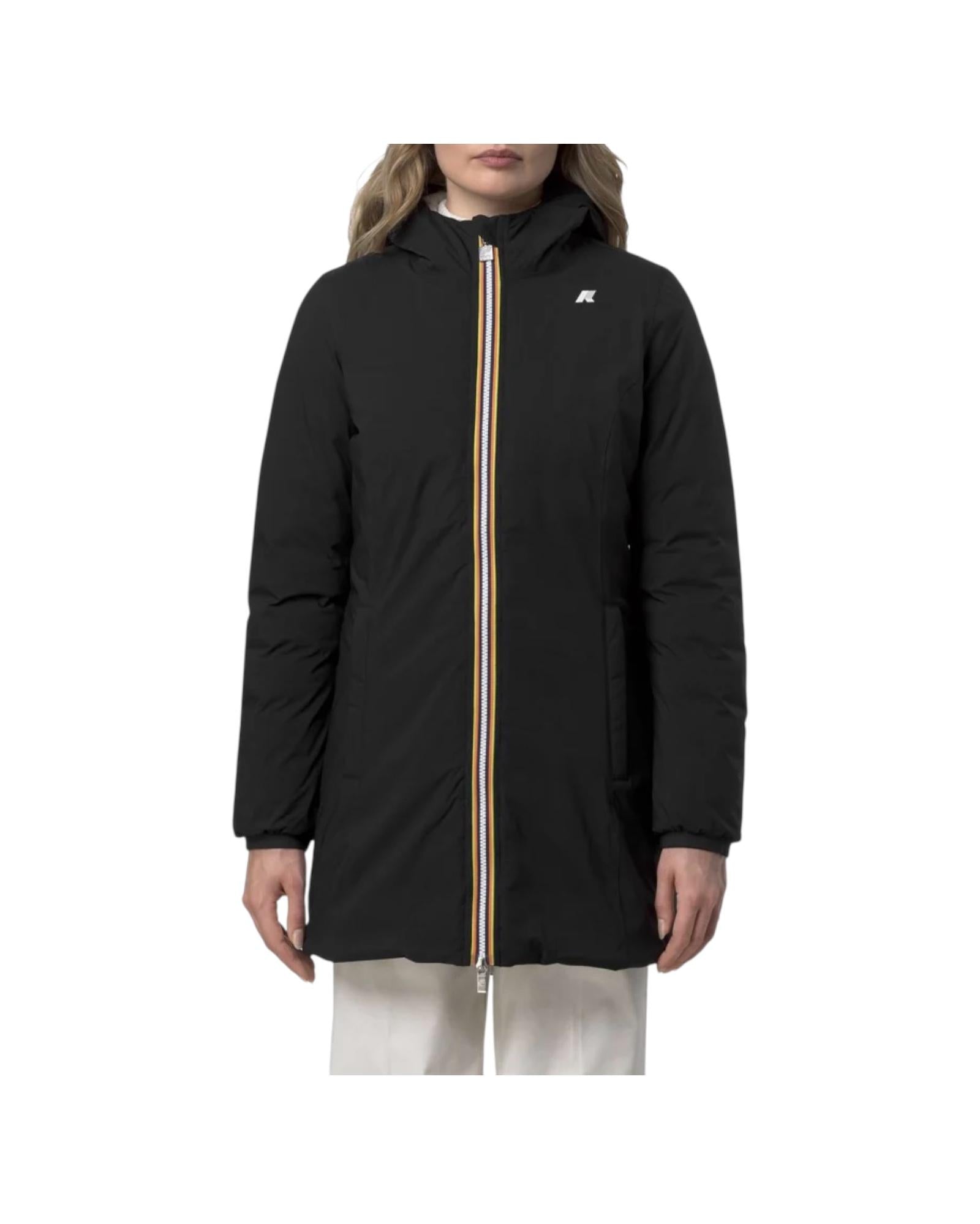 Giacca reversibile da donna Black pure Beige cashmere K8134CW BC9 K-way