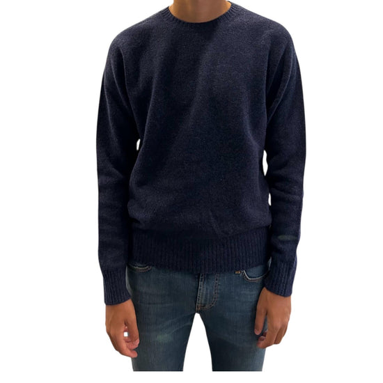 Maglione girocollo in lana merino Indaco 12580 111 RETOIS 