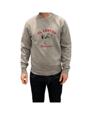 Felpa uomo in cotone Grigio melange