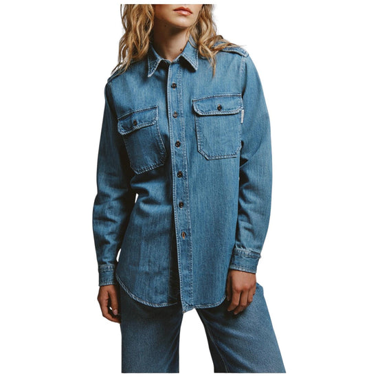 EVA X ROY ROGER'S - Camicia Military in denim RND90353D7482876 C0999 ROY ROGER'S 
