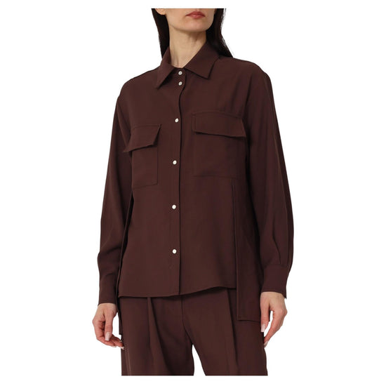 Camicia in viscosa Cioccolato D02E0624 CIOCCOLATO PHILIA LOFT 