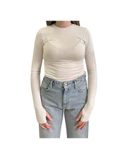 Maglia mancia lunga Panna