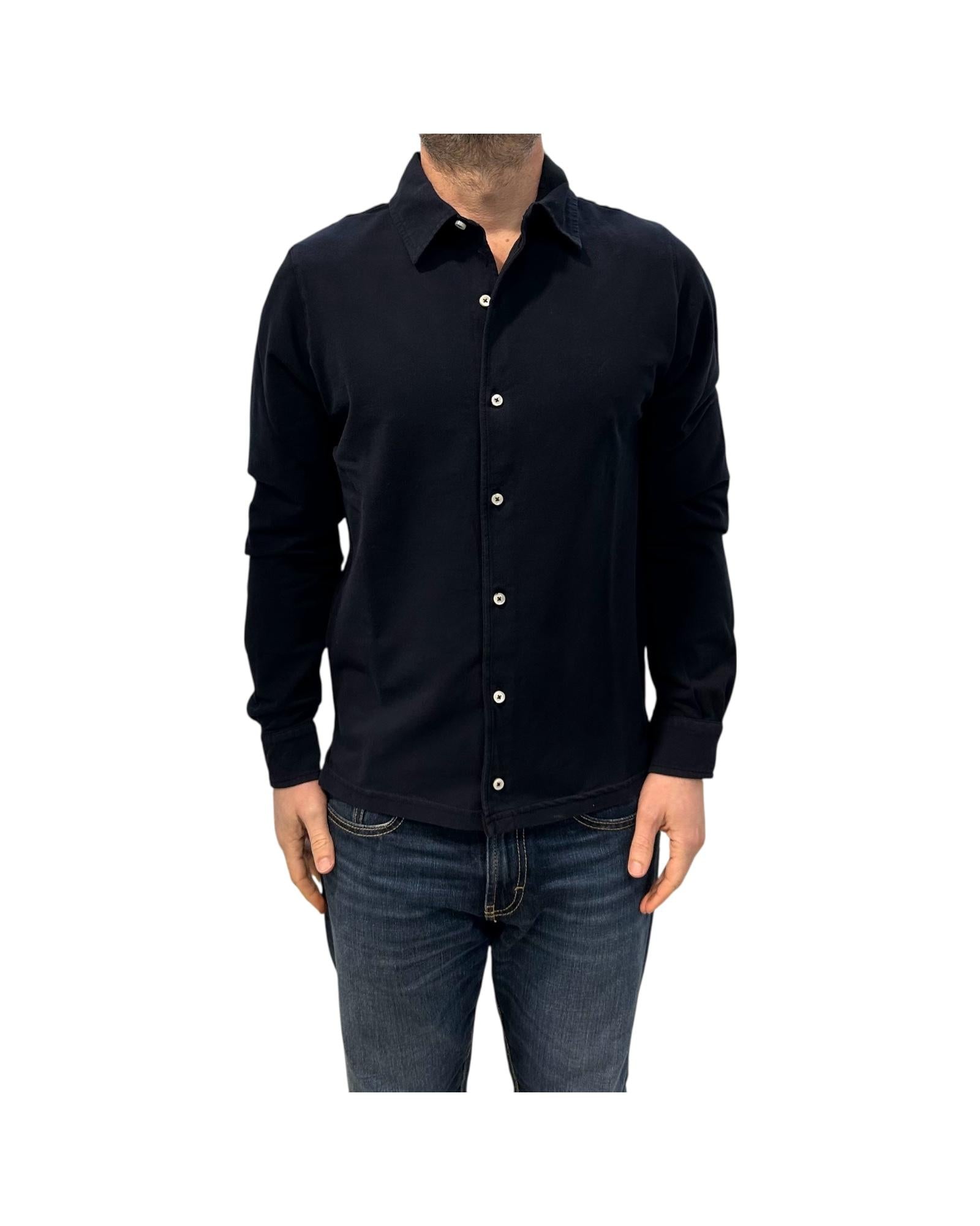 Camicia Uomo Portland Piquet Navy 6502 NAVY BL'KER