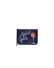Pochette Aline in scuba con stampa ricetta spritz