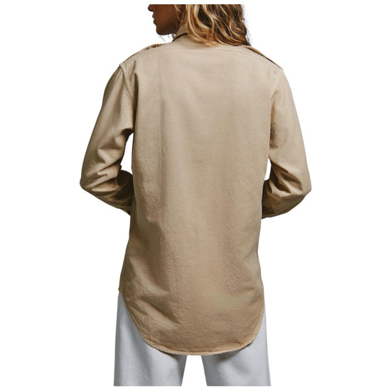 EVA X ROY ROGER'S - Camicia military in gabardina RND90353P4732718 C0012 ROY ROGER'S 