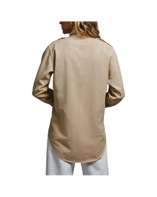 EVA X ROY ROGER'S - Camicia military in gabardina RND90353P4732718 C0012 ROY ROGER'S 
