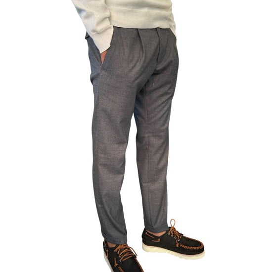 Pantalone Flanella Dark grey 045 REGENT FLANELLA DARK GREY MODFITTERS 