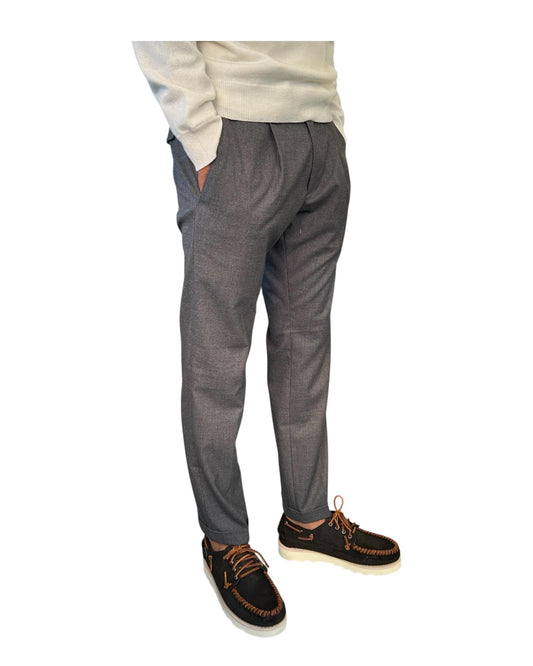 Pantalone Flanella Dark grey 045 REGENT FLANELLA DARK GREY MODFITTERS 