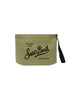 Pochette Aline verde militare water-resistant