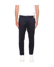 Sasa slim fit chino trousers, navy blue.
