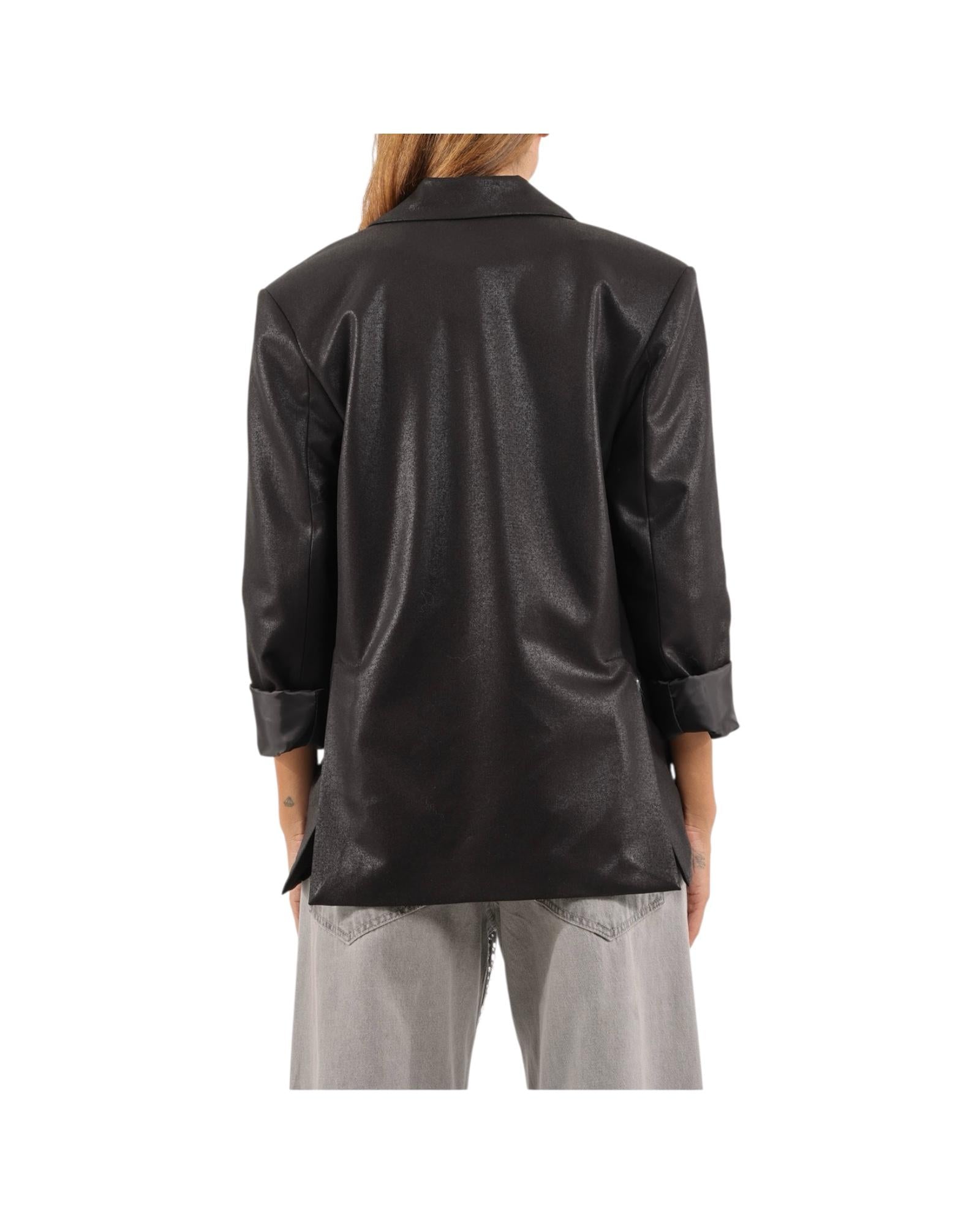 Blazer spalmato Nero JGE P113 NERO VICOLO 