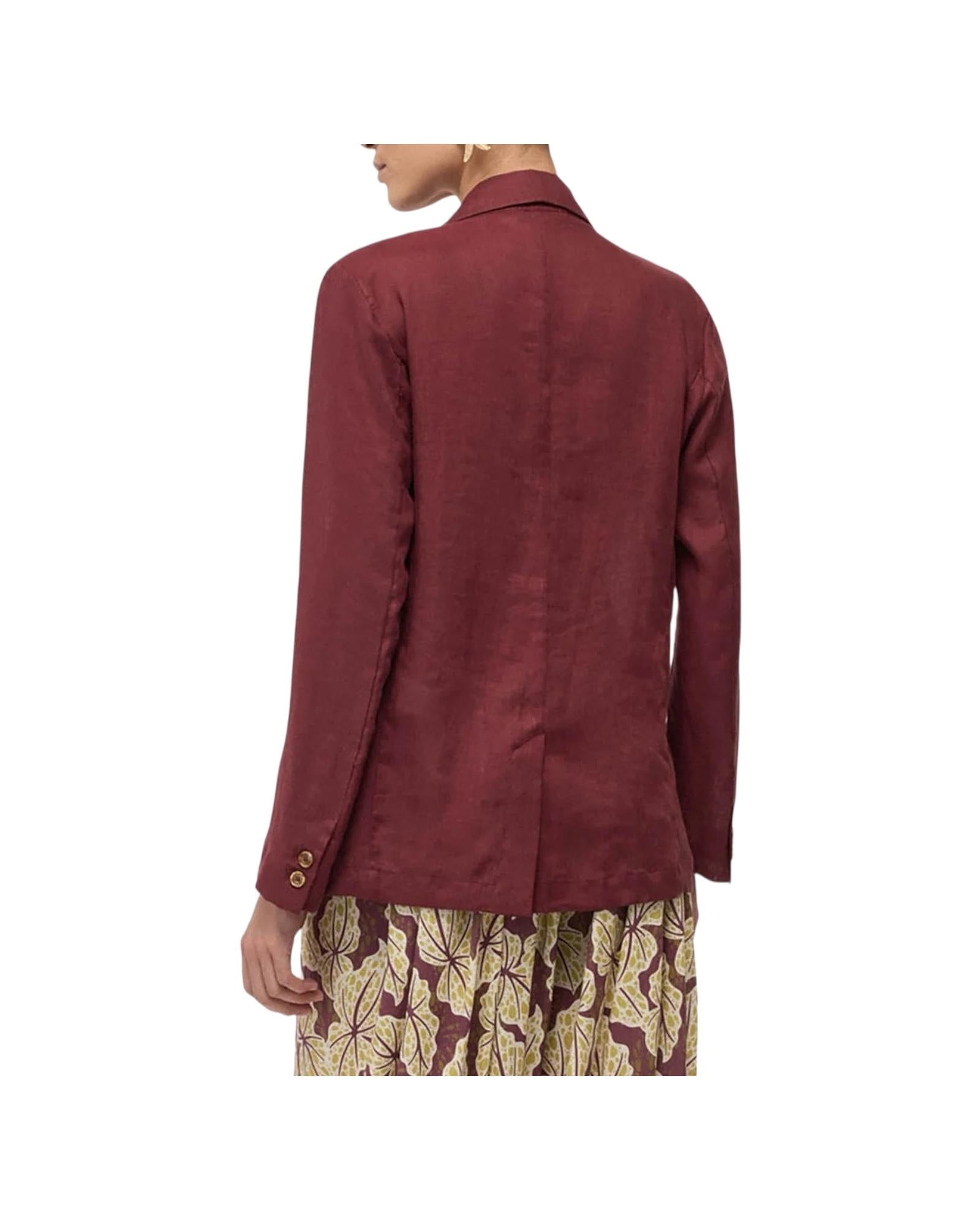 Blazer in lino Merlot MSM DG6211 MERLOT OTTOD'AME 