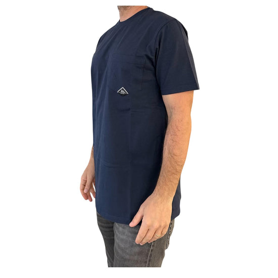 T-shirt pocket in cotone Blue navy RRU90048CA160111 C0048 ROY ROGER'S 