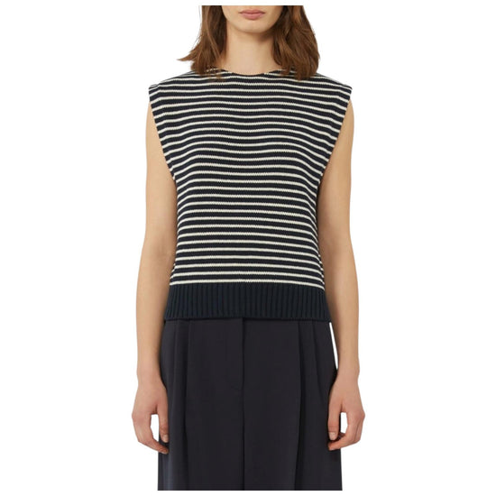 Gilet in filato di cotone Blu LANDA 010 MAX MARA WEEKEND 