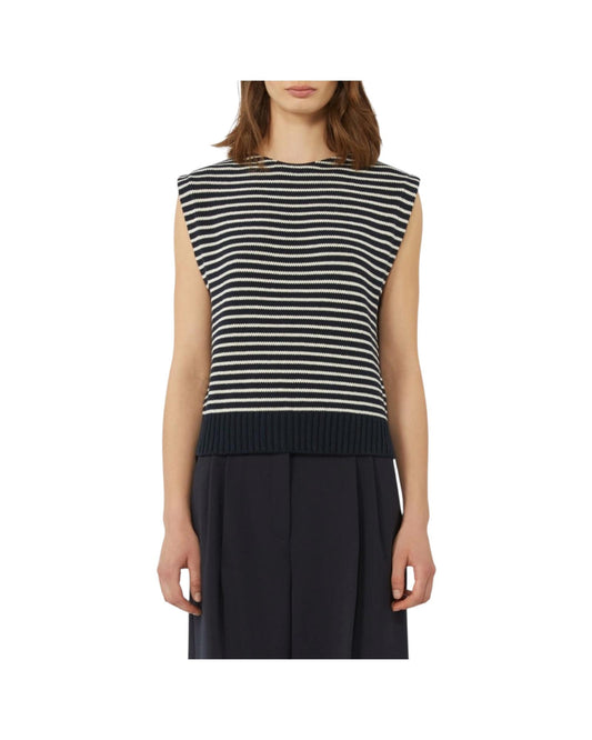 Gilet in filato di cotone Blu LANDA 010 MAX MARA WEEKEND 