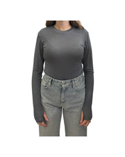 Body manica lunga Grigio
