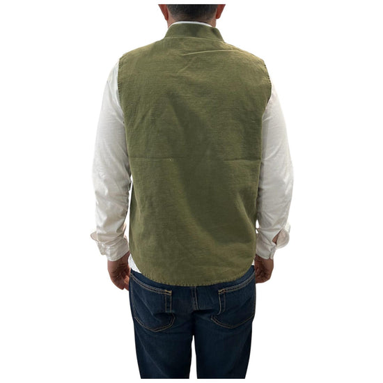Gilet misto lino Military 6511 MILITARY BL'KER 