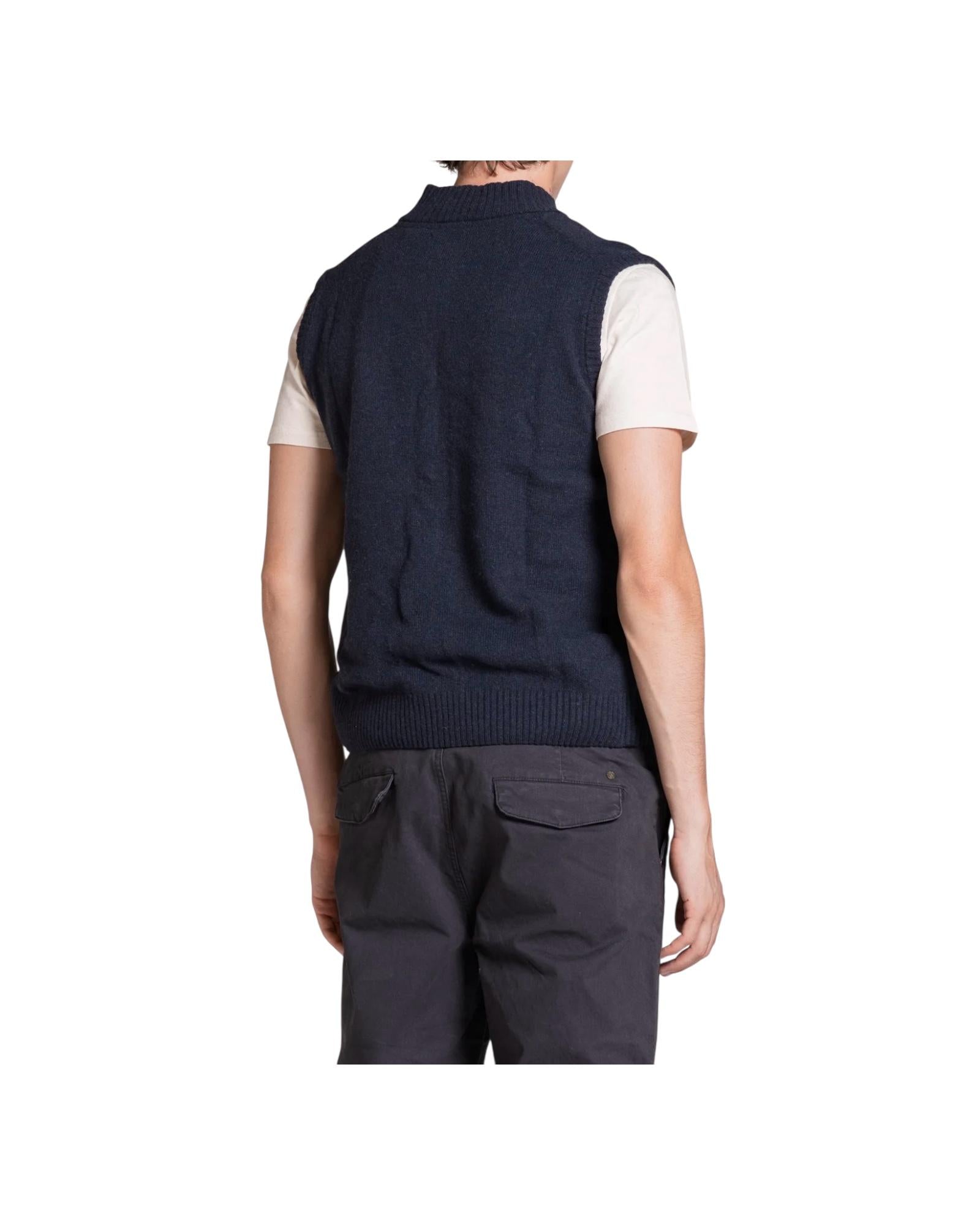 Cardigan Lite misto lana Navy LITE WN8C01 IMPURE 