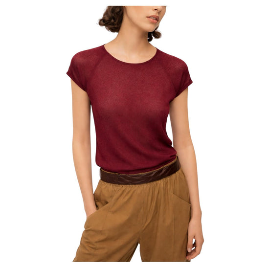 Maglia in viscosa Merlot FSS DM8162 MERLOT OTTOD'AME 