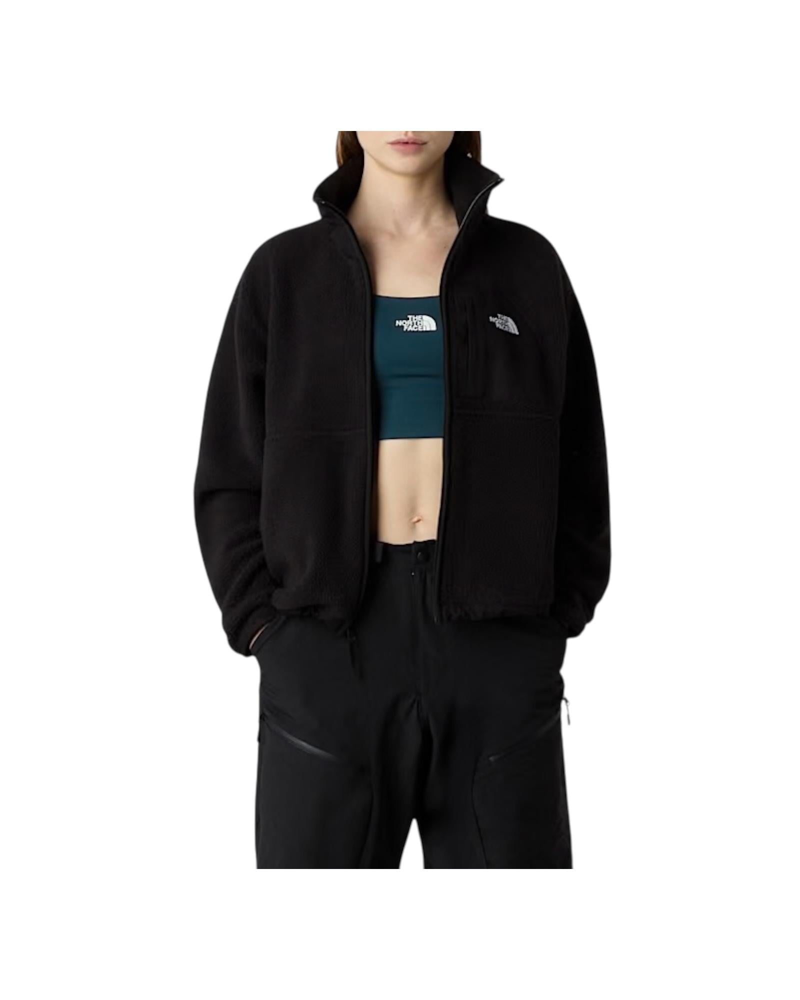 Giacca in pile Yumiori Off-Peak con cerniera integrale da donna Black NF0A8EUZ BLACK THE NORTH FACE 