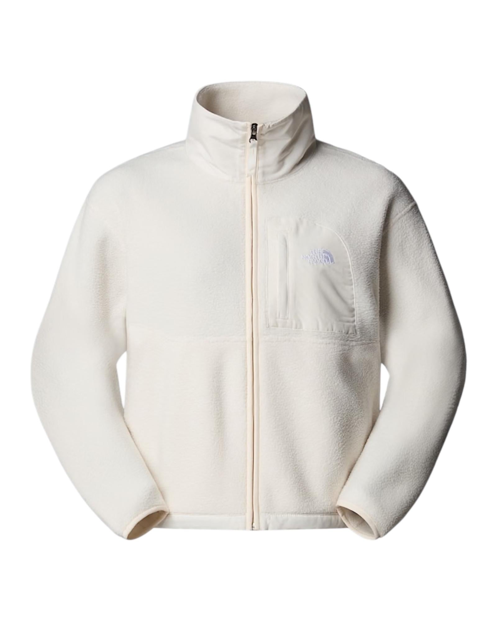 Giacca in pile Yumiori Off-Peak con cerniera integrale da donna White dune NF0A8EUZ WHITE DUNE THE NORTH FACE 