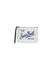 Pochette Aline in cotone Sangallo Bianca