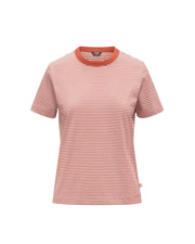 T-shirt girocollo a righe White Orange browinsh