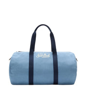 Borsone Round Jetleg in lino Celeste
