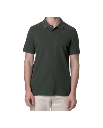 Amedee Pique tinta unita green blackish K5127BW WMR K-WAY 
