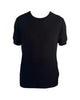 T-shirt filo tinta unita nero