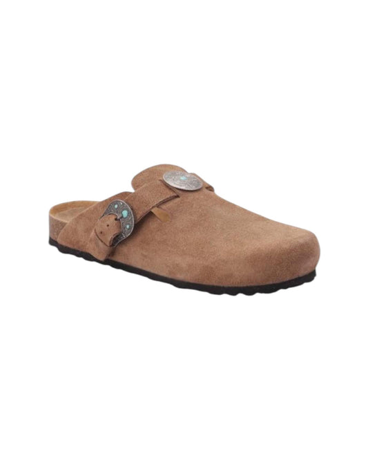 Sandalo Sabot Suede Visone SABOT 140 SUEDE VISONE Taji 