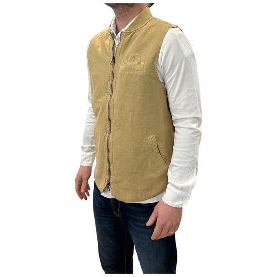 Gilet misto lino Sand 6511 SAND BL'KER 