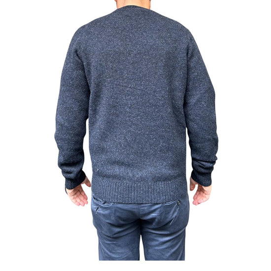 Maglione girocollo in lana Navy W9001 NAVY BL'KER 