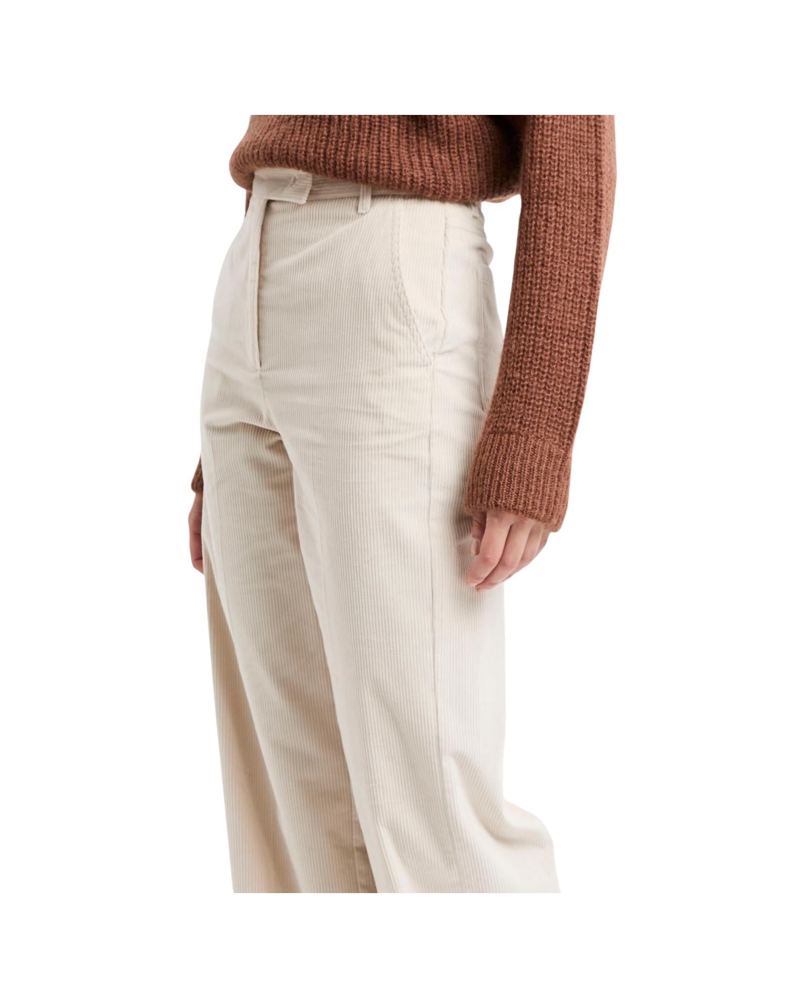 Pantalone in velluto Panna SUSINA 001 MARELLA 