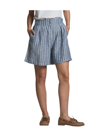 Short in lino a righe Blu MAYA LNSC65 IMPURE 