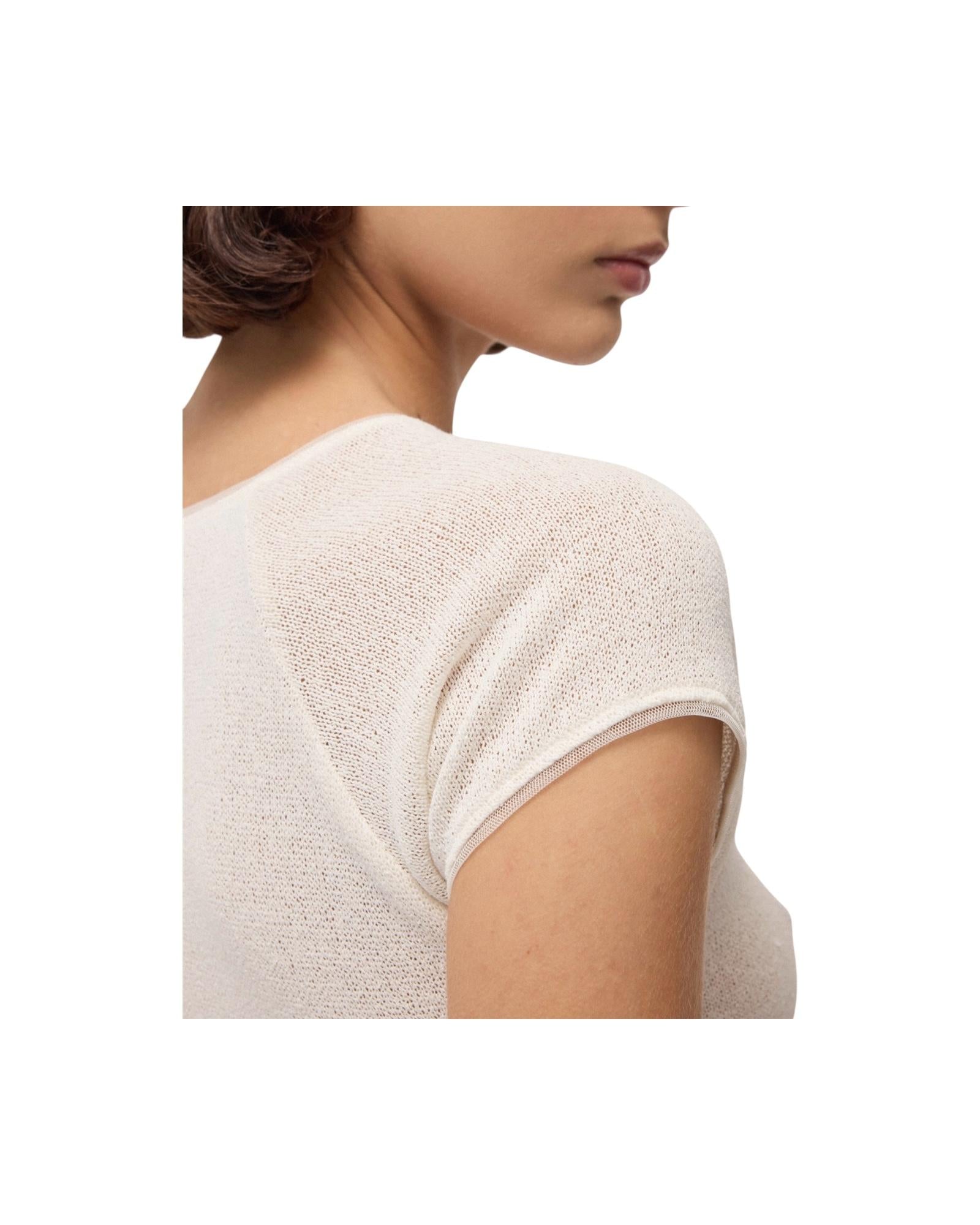 Maglia in viscosa Latte FSS DM8162 LATTE OTTOD'AME 