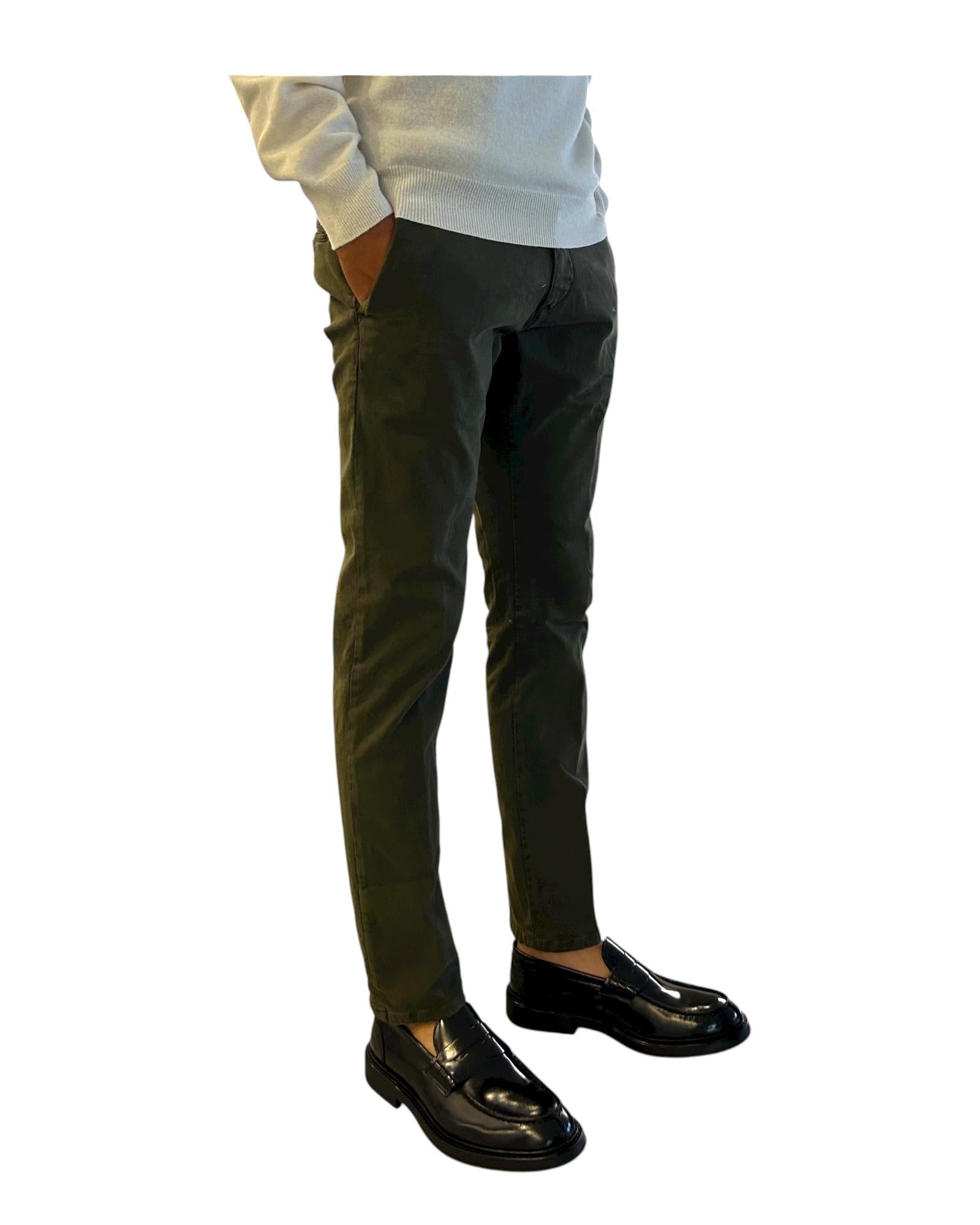 Pantalone Soho Gabardina Army 052 SOHO GABARDINA ARMY MODFITTERS 