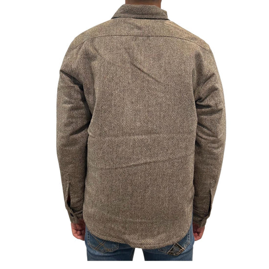 Overshirt in lana spinato Brown 210 CPO HERRINGBONE BROWN CHESAPEAKE'S 